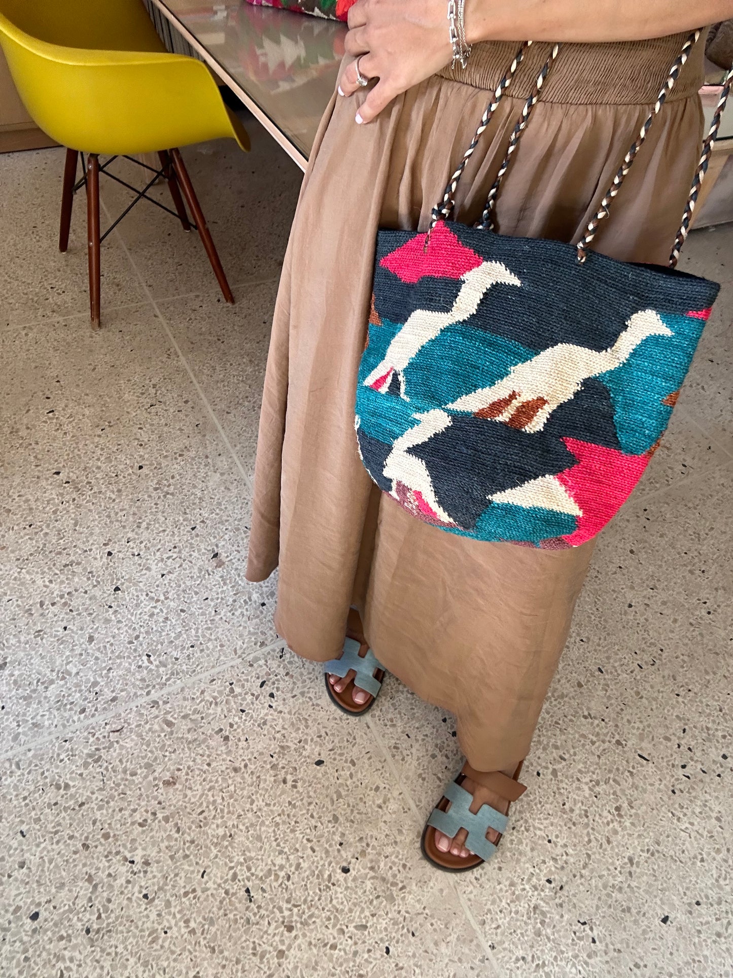 Anse en cuir - CAMEL