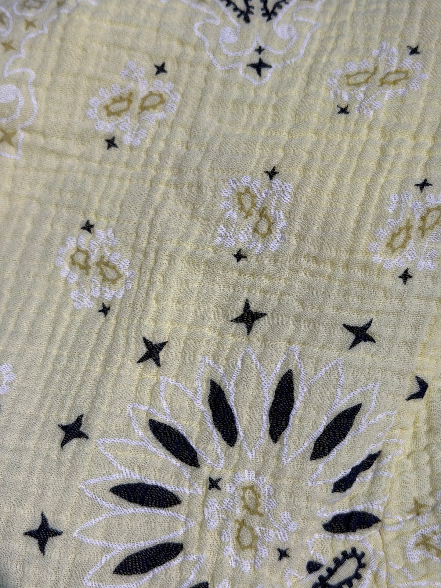 Ensemble Gaze de coton Jaune
