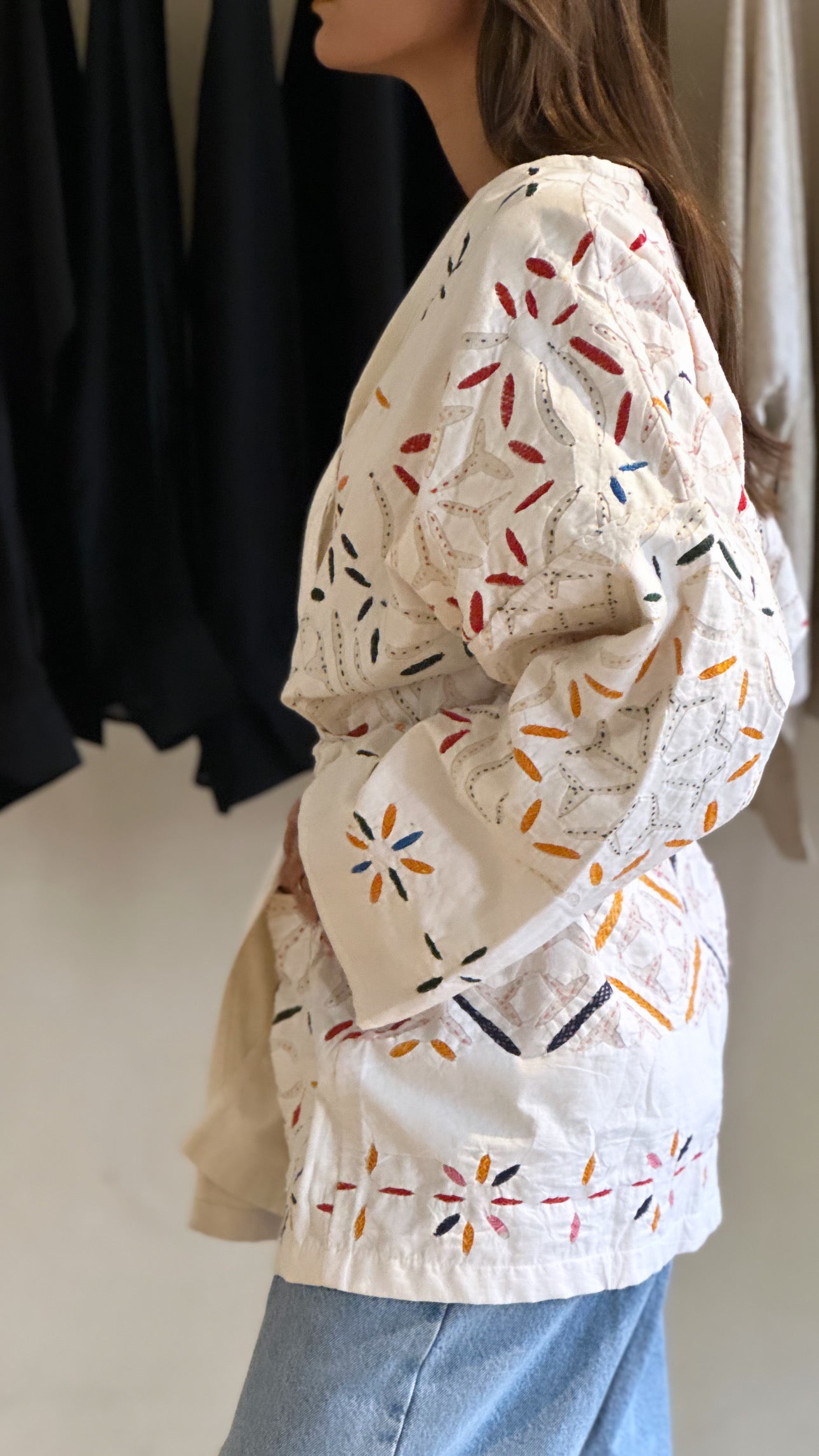 Veste Patchwork Blanco