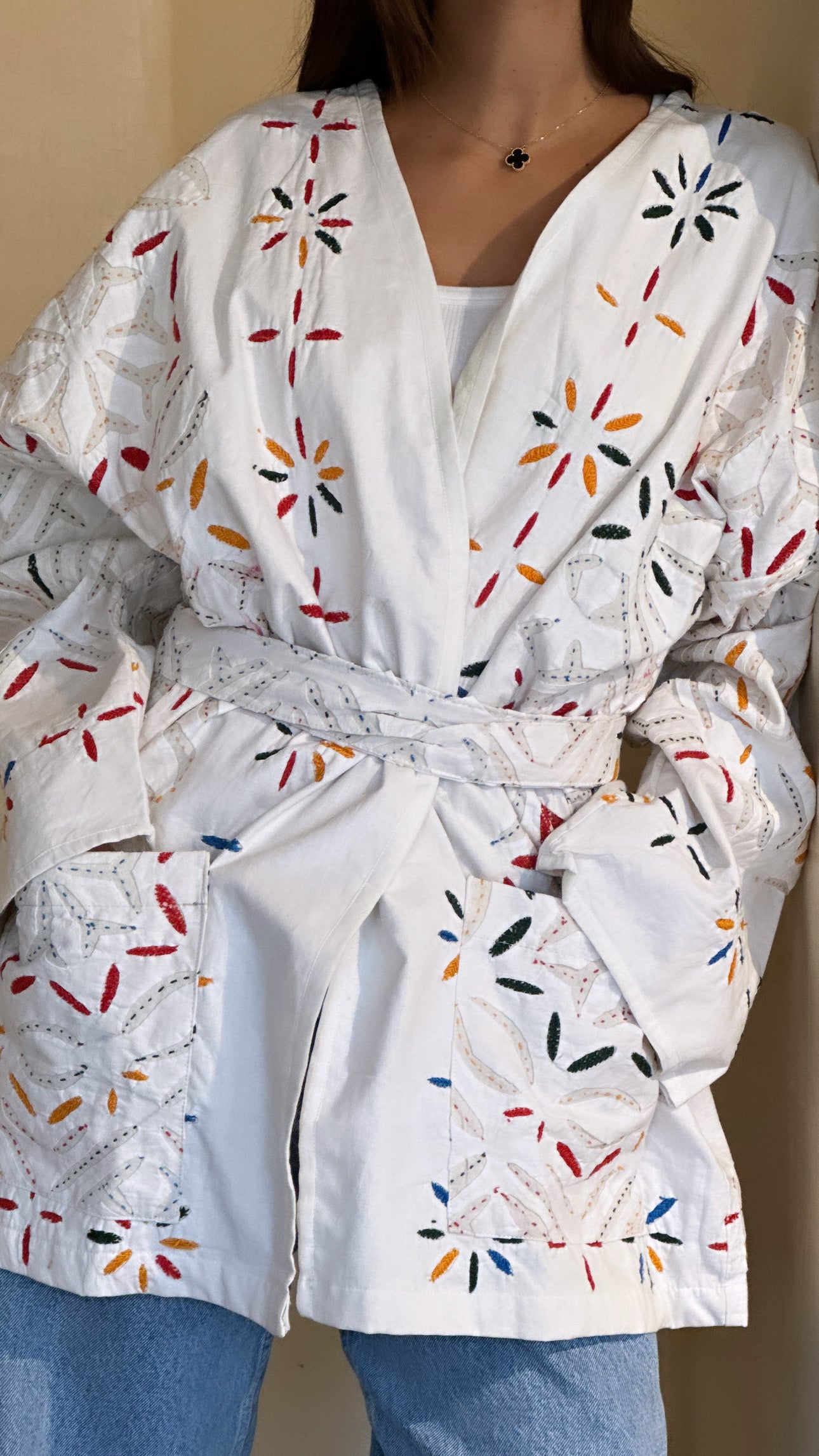 Veste Patchwork Blanco