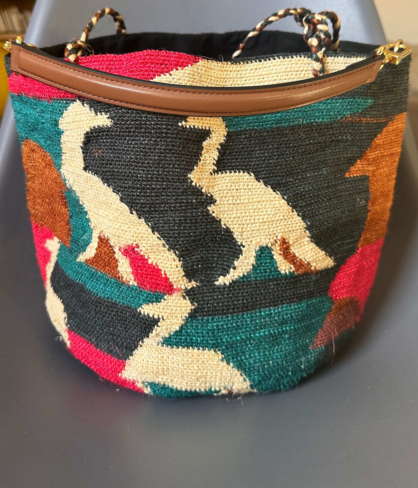 Anse en cuir - CAMEL