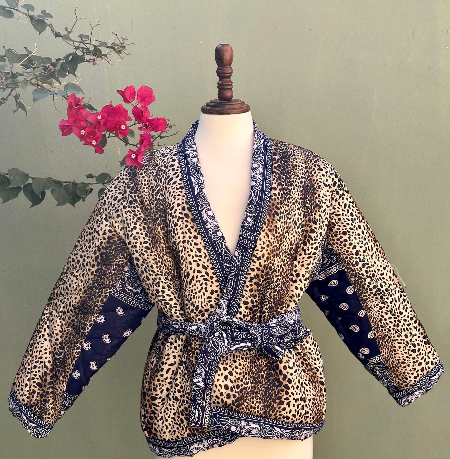 Veste Matelassée Léopard