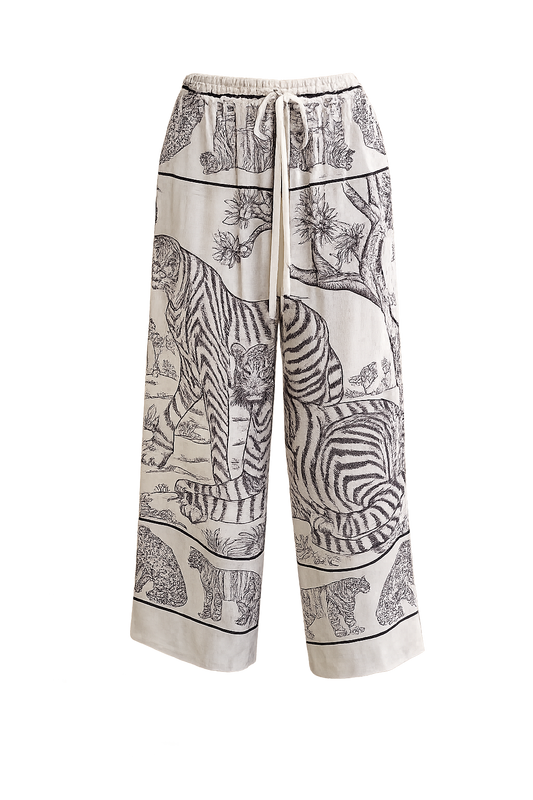 Pantalon Tiger Imprimé BleuMarine