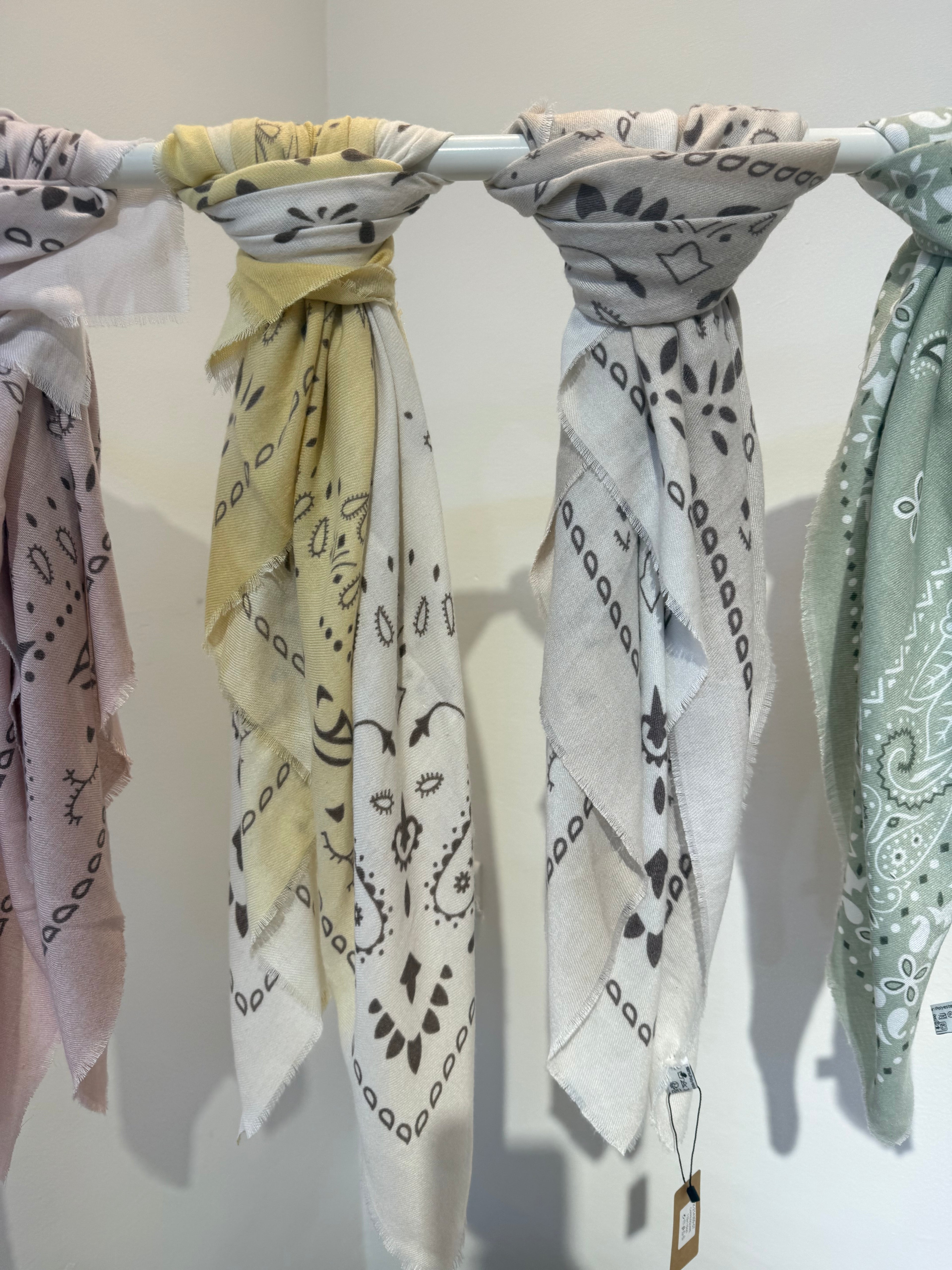 Châle Bandana Ombré Jaune