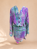 Robe asymétrique soie Miami