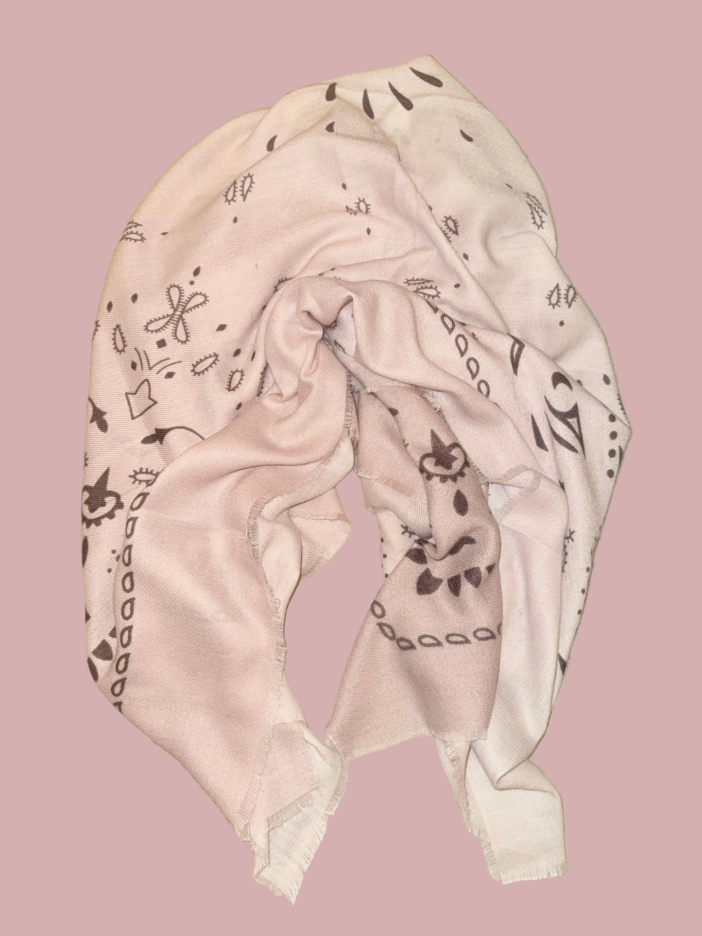 Châle Bandana Ombré Rose