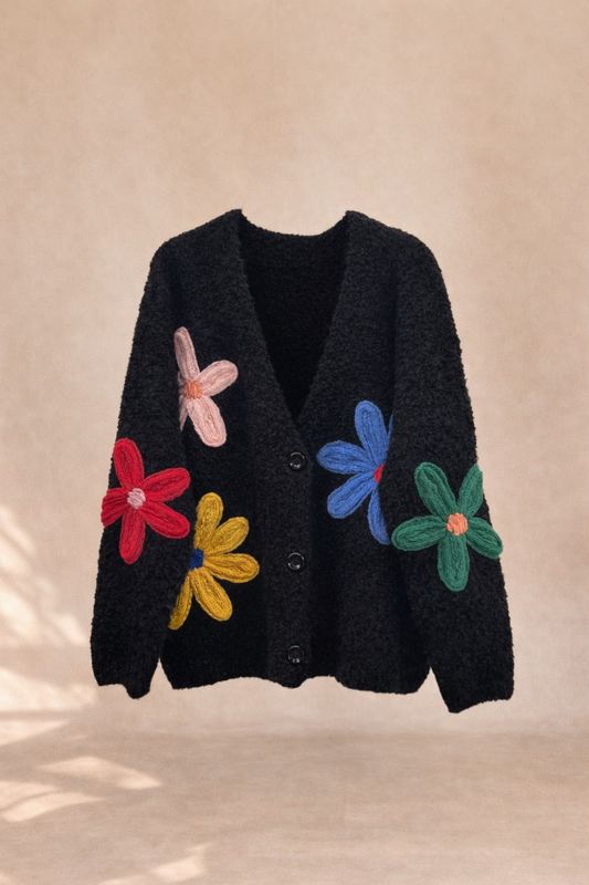 Cardigan Daisy Noir