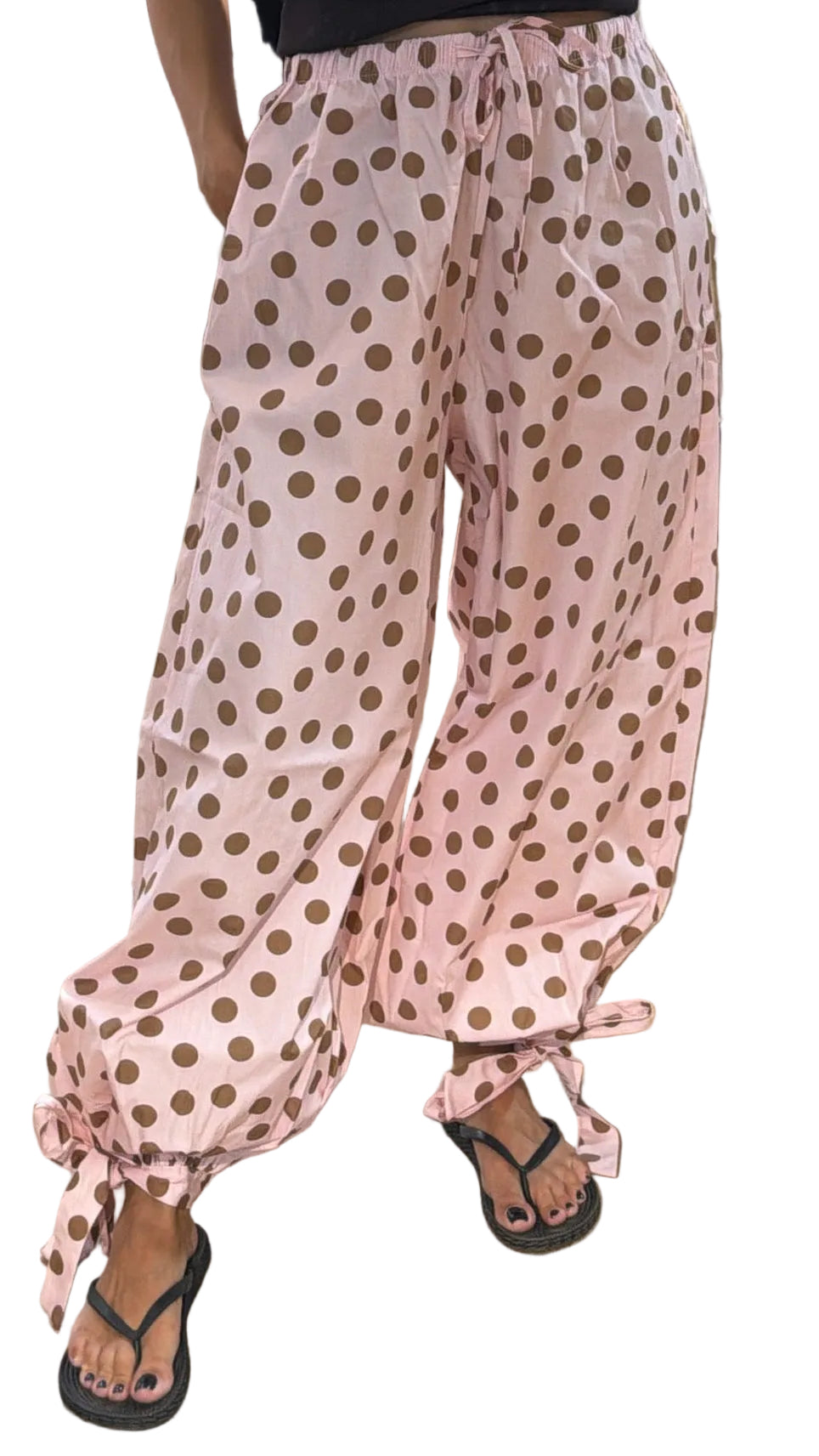 Pantalon Ballon Polka Rose