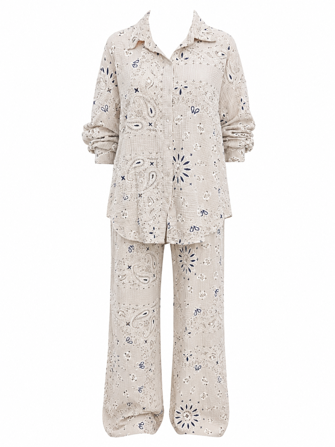 Ensemble Gaze de coton Beige