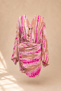 Robe asymétrique soie Bilbao
