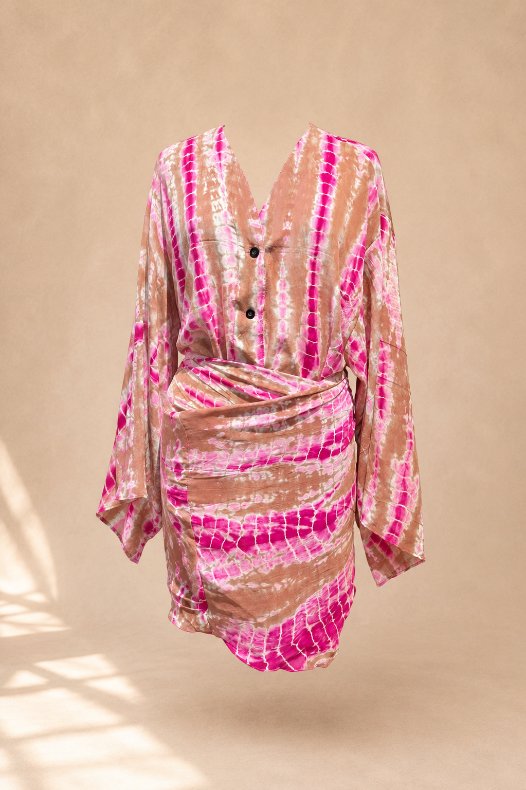 Robe asymétrique soie Bilbao