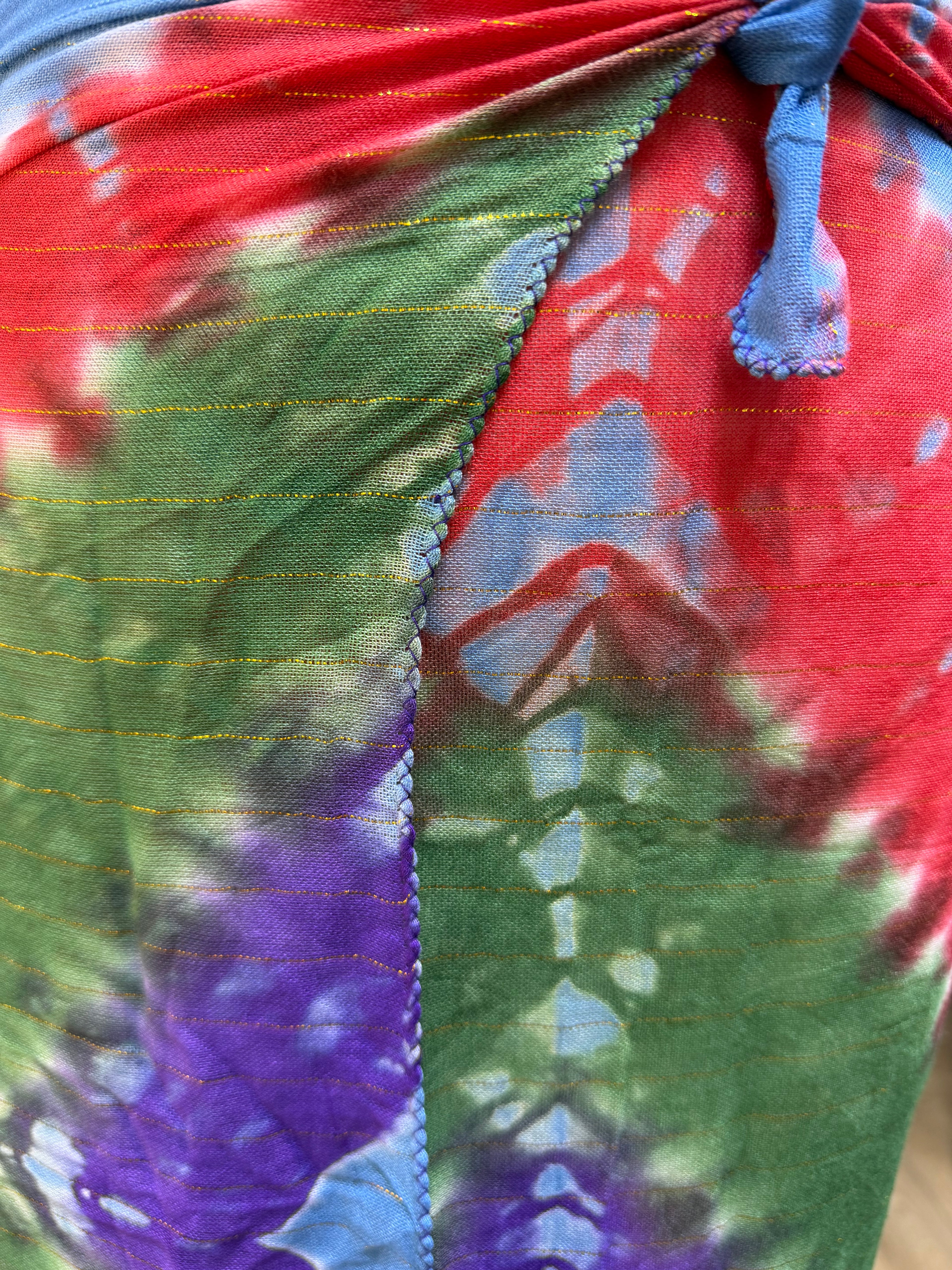 Pareo Tie&Dye Lurex Or