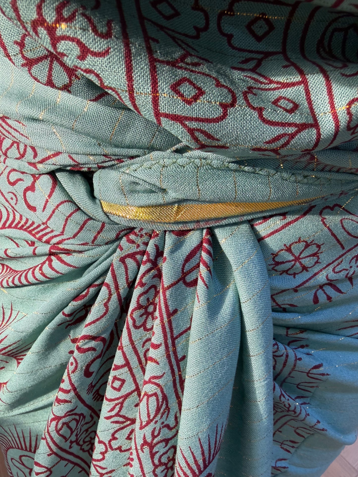 Pareo Om Malachite Lurex Or