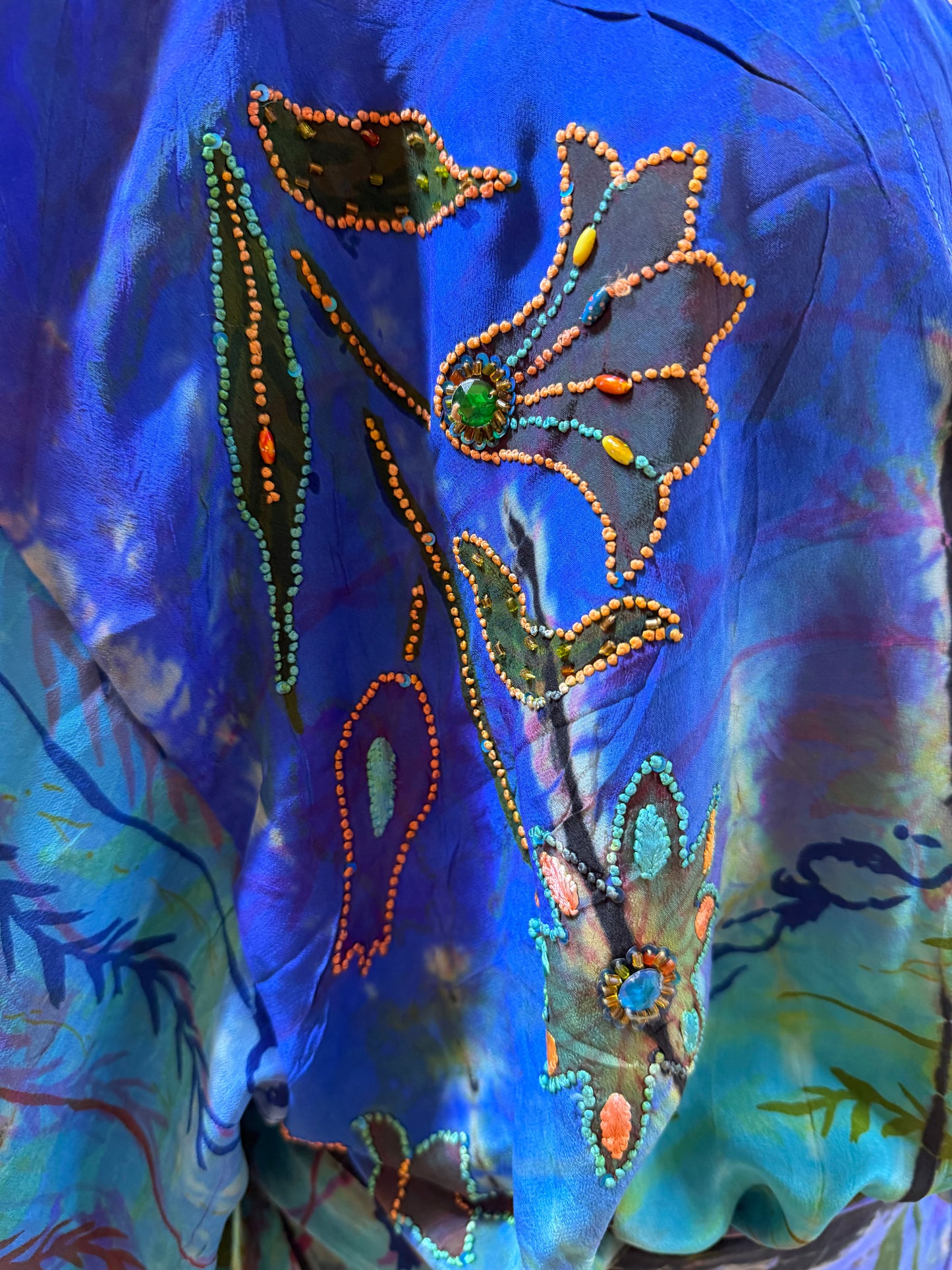Robe asymétrique Brodée