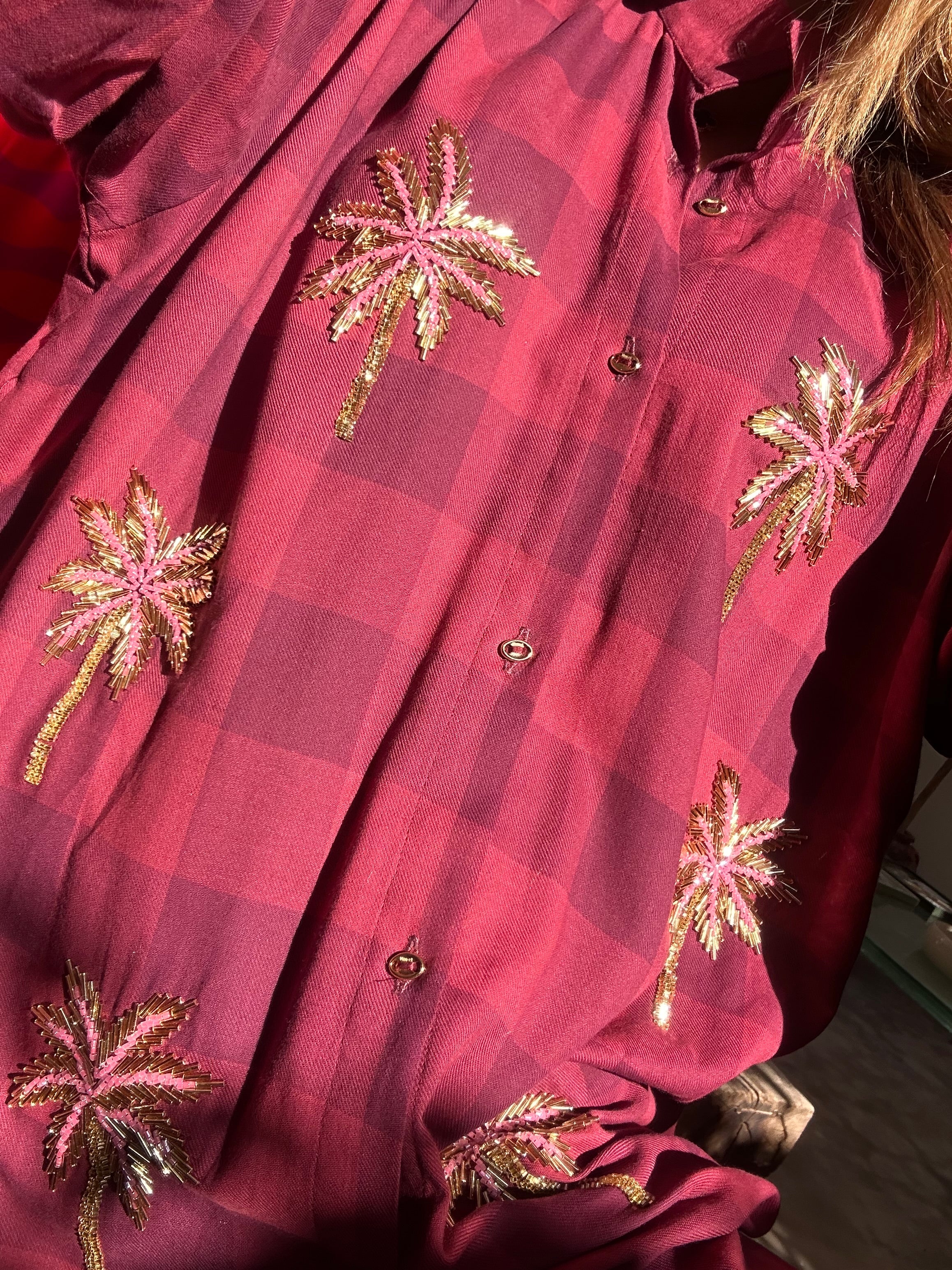 Chemise Palm Gold