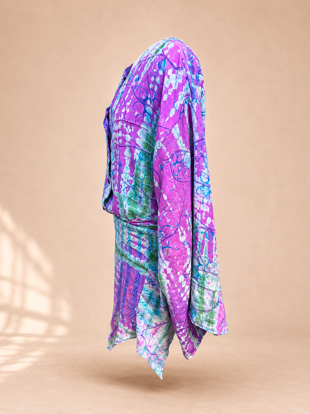 Robe asymétrique soie Miami