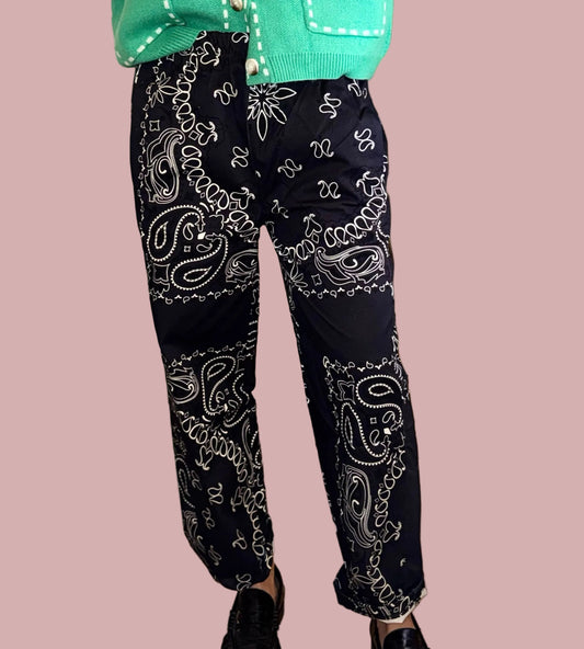 Pantalon Bandana Noir