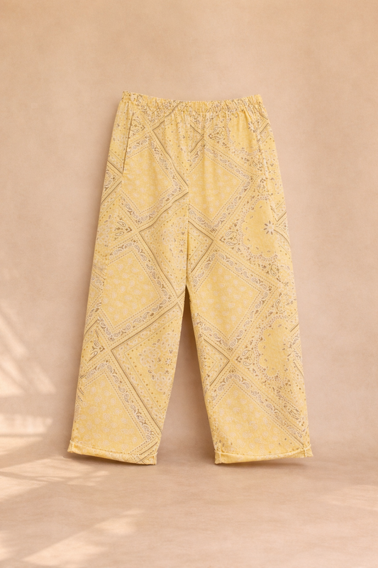 Pantalon Bandana Jaune