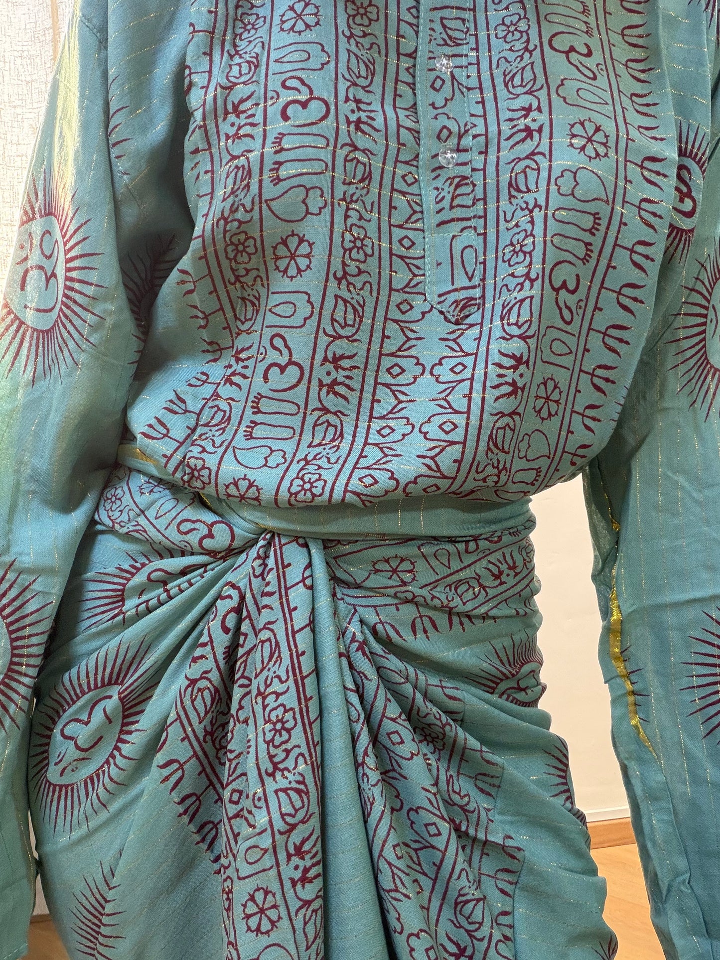 Tunique Om Malachite Lurex Or