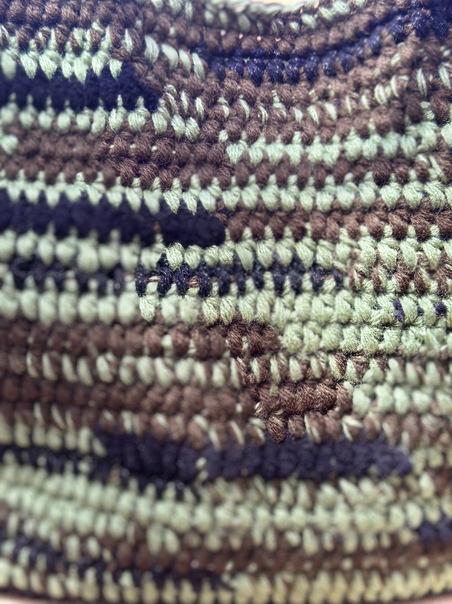 Cabas Crochet Military