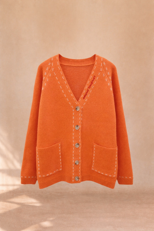 Cardigan Amour Orange