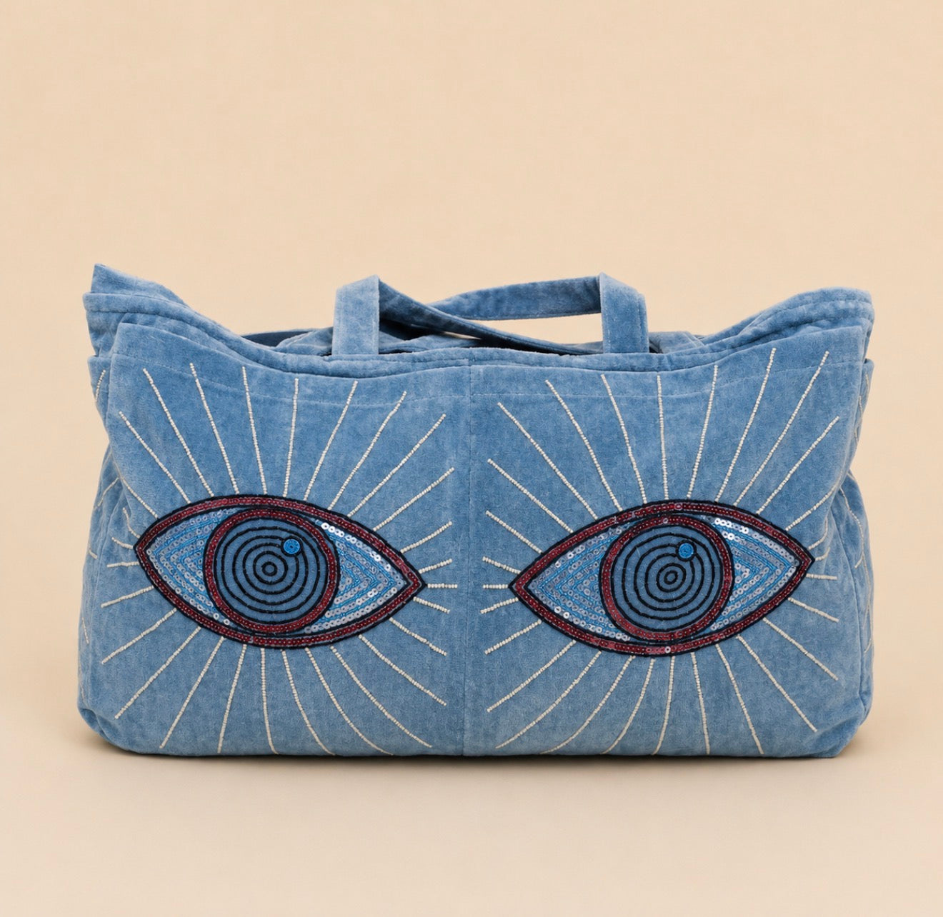 Grand Sac Velvet Evil Eye
