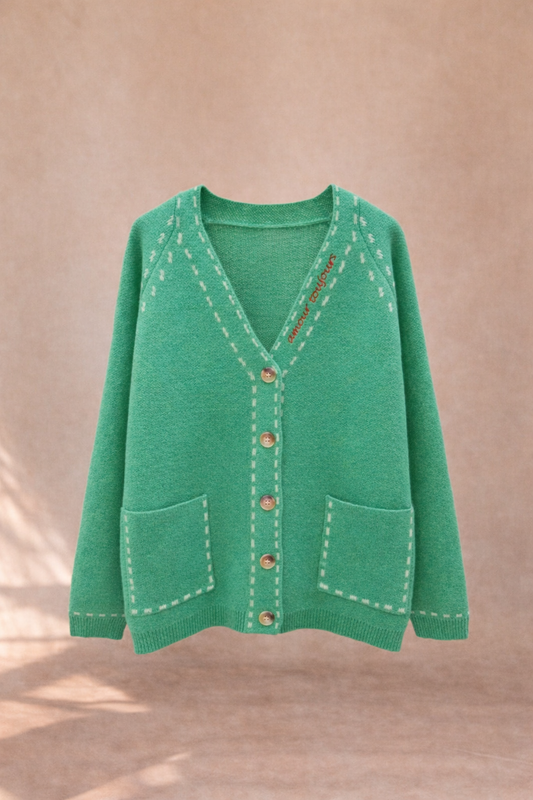 Cardigan Amour Vert