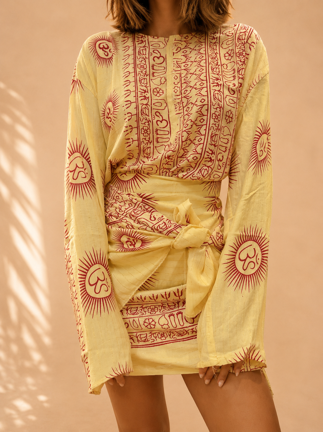 Tunique Om Sol Lurex Or