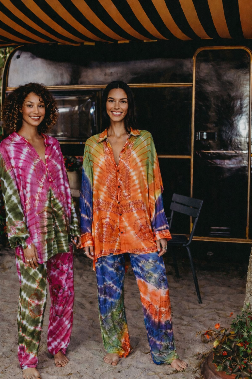 Ensemble Tie&Dye Waves