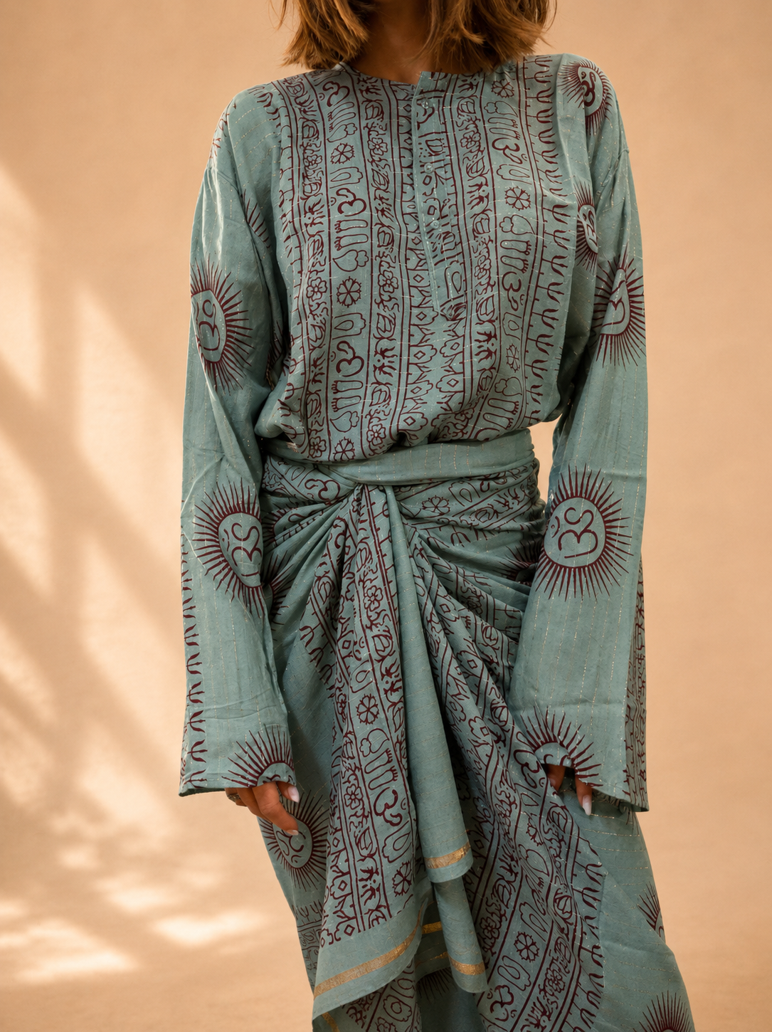 Pareo Om Malachite Lurex Or