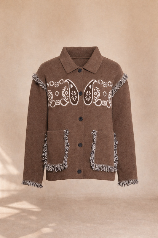 Cardigan Western Bandana Choco